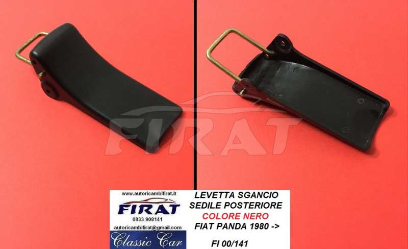 LEVETTA SGANCIO SEDILE FIAT PANDA 80-> POST. NERO(00/141)
